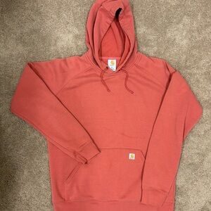 Vintage Carhartt Hoodie Womens Medium Pullover Hooded Sweatshirt Cotton Blend